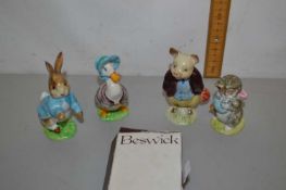 Group of four Beswick Beatrix Potter figures