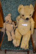 Two vintage teddy bears (very play worn condition)