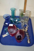Mixed Lot: Various Art Glass vases and other items