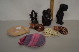 Mixed Lot: Various contemporary models of cats, abstract figures etc