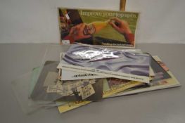 Group of various vintage advertising cards and posters to include Robinsons Barley, Just Seventeen