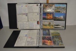 Two albums of modern postcards
