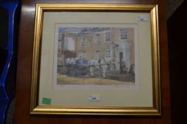 Mary Gundry (British, 20th century), Crown Hotel Southwold, limited edition lithograph, signed and