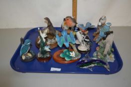 Tray of various assorted animal ornaments