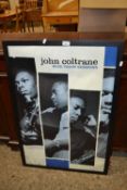 John Coltrane, Blue Train Sessions, framed poster