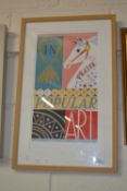 Emily Sutton, In Praise of Popular Art, coloured print, No 51 of 70 with pen fold press blind stamp,