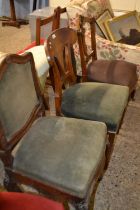 A group of three various 19th Century dining chairs