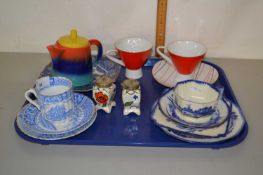 Tray of mixed items to include Royal Doulton Norfolk table wares etc