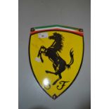 Small enamel sign Ferrari