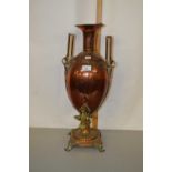 A copper samovar