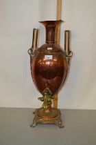 A copper samovar