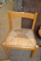 Mid Century rush seated chair