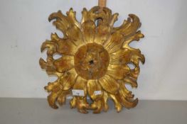 A gilt wood wall or ceiling decoration