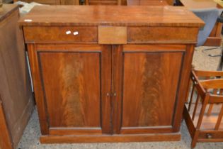 Victorian mahogany two drawer two door sideboard