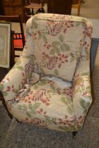 Early 20th Century floral upholstered armchair