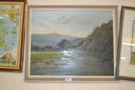 K B Edger, River Wharf at Burnsall