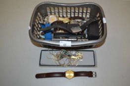 Box of various assorted wristwatches