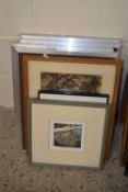 Mixed Lot: Assorted pictures to include four steel framed prints