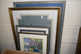 Five assorted needlework pictures