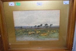 William Beattie Brown RSA (Scottish,1831-1909), pastoral landscape, watercolour, signed, framed