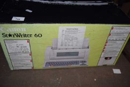 A Canon Starwriter 60, boxed