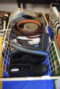 Assorted footwear, belts and portable radio