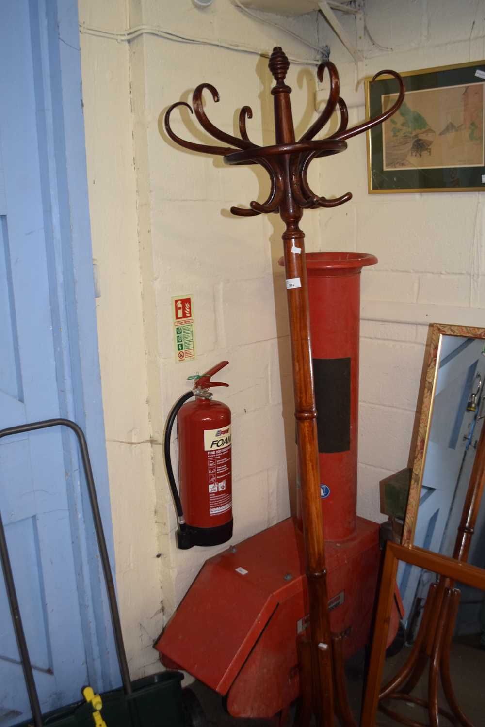 Bent wood coat stand