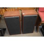 A pair of free standing speakers