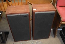 A pair of free standing speakers
