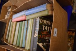 Books to include fiction by Dornford Yates