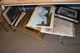 A large quantity of assorted pictures and prints