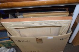 A large box of assorted pictures and prints