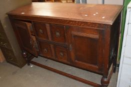 A wooden sideboard