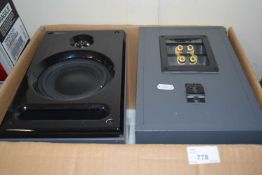 A pair of Kef speakers