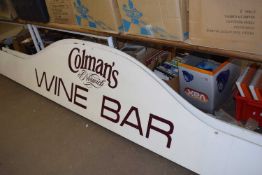 Two Colmans Wine Bar signs