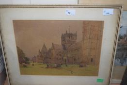 William Roger Benner (British,1884-1964), Southwell Chapter Minster House, watercolour and pencil on