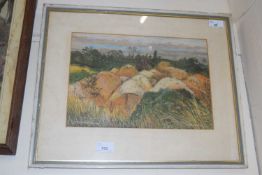 Noel Spencer (British, 20th century), 'Strupshaw Quarry', watercolour and gouache, signed and