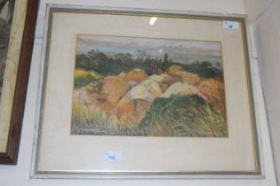 Noel Spencer (British, 20th century), 'Strupshaw Quarry', watercolour and gouache, signed and