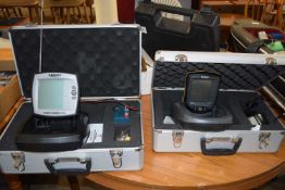 A Smart Cast wireless fish finder together with a Lucky fish finder 918, cased (2)