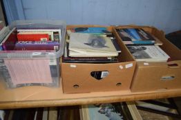 Three boxes of assorted books to include arts and antique reference