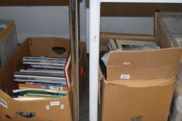 Two boxes of assorted books and catalogues