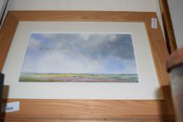 K.S Brown Norfolk Heather, watercolour, framed and glazed