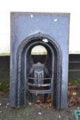 Late 19th Century cast iron fire place, 56 x 93cm