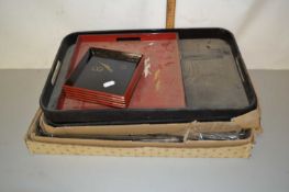 Collection of various modern Oriental serving trays