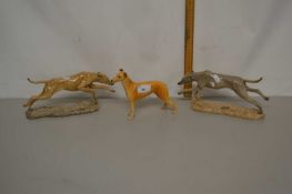 A Beswick model of a greyhound together with two others (3)