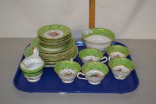 Quantity of Jackson & Gosling floral decorated tea wares