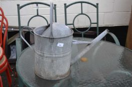 Galvanised watering can