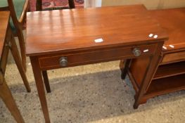 Mahogany side table on tapering legs