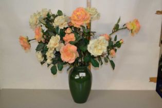 Vase of simulated roses