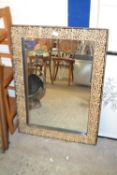 Modern tile framed wall mirror